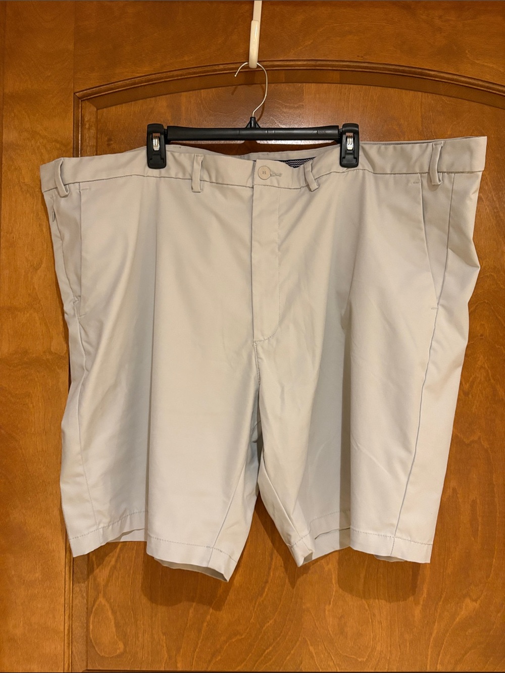 St. John's Bay Light Gray Flat-Front Men's Shorts